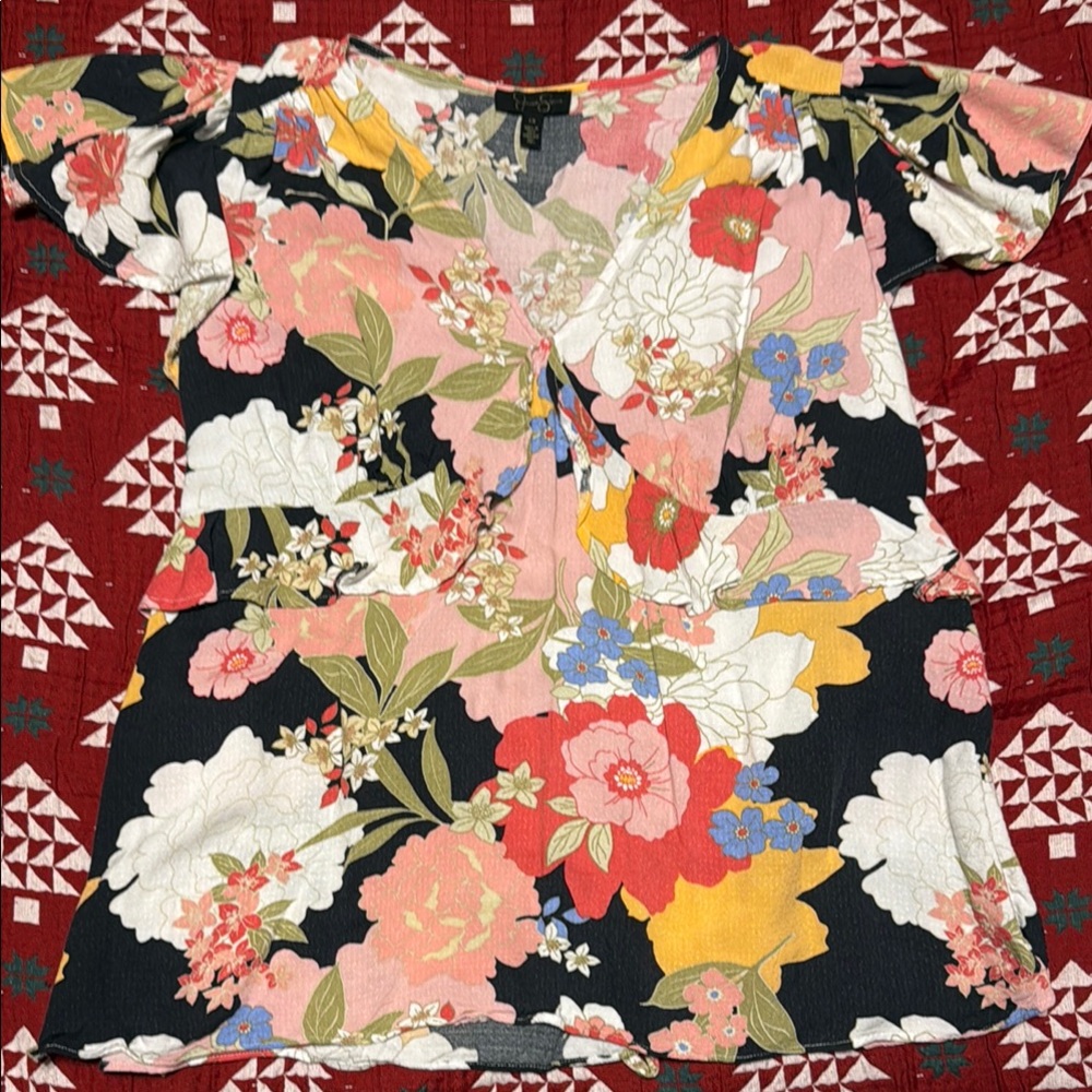Floral Print Women's Top